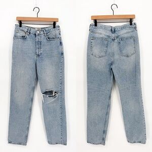 We the Free The Lasso Straight Leg Jeans Button Fly Light Wash Size 29